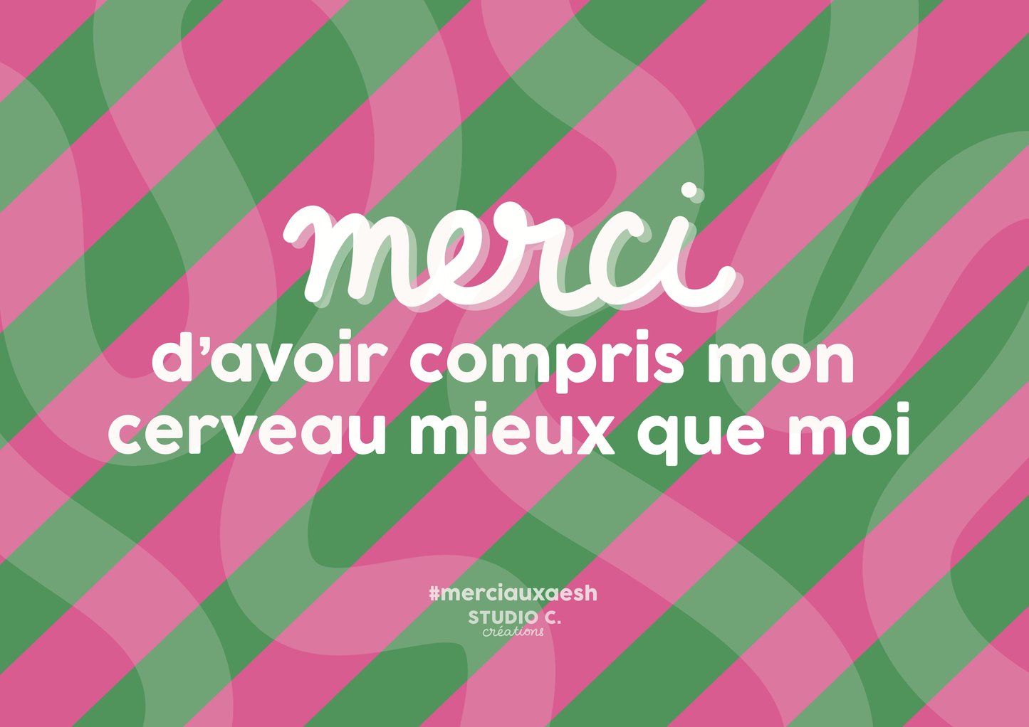 Merci aux AESH - Carte postale