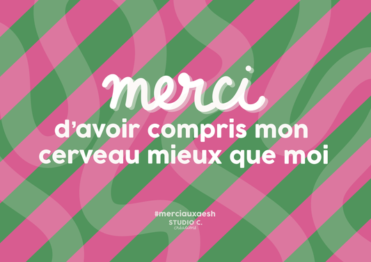 Merci aux AESH - Carte postale