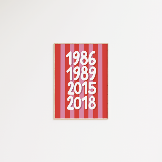 Années de naissance - personnalisable