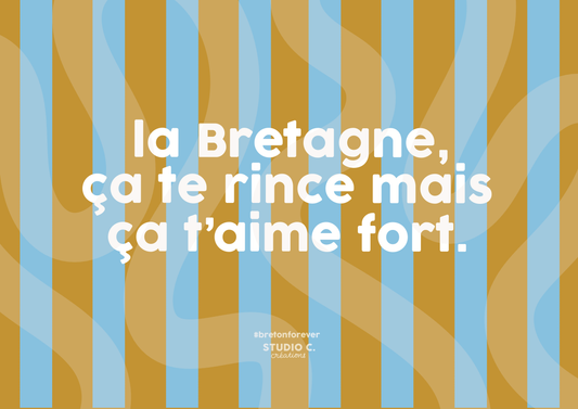 La Bretagne ça te rince mais ça t'aime fort - Carte postale