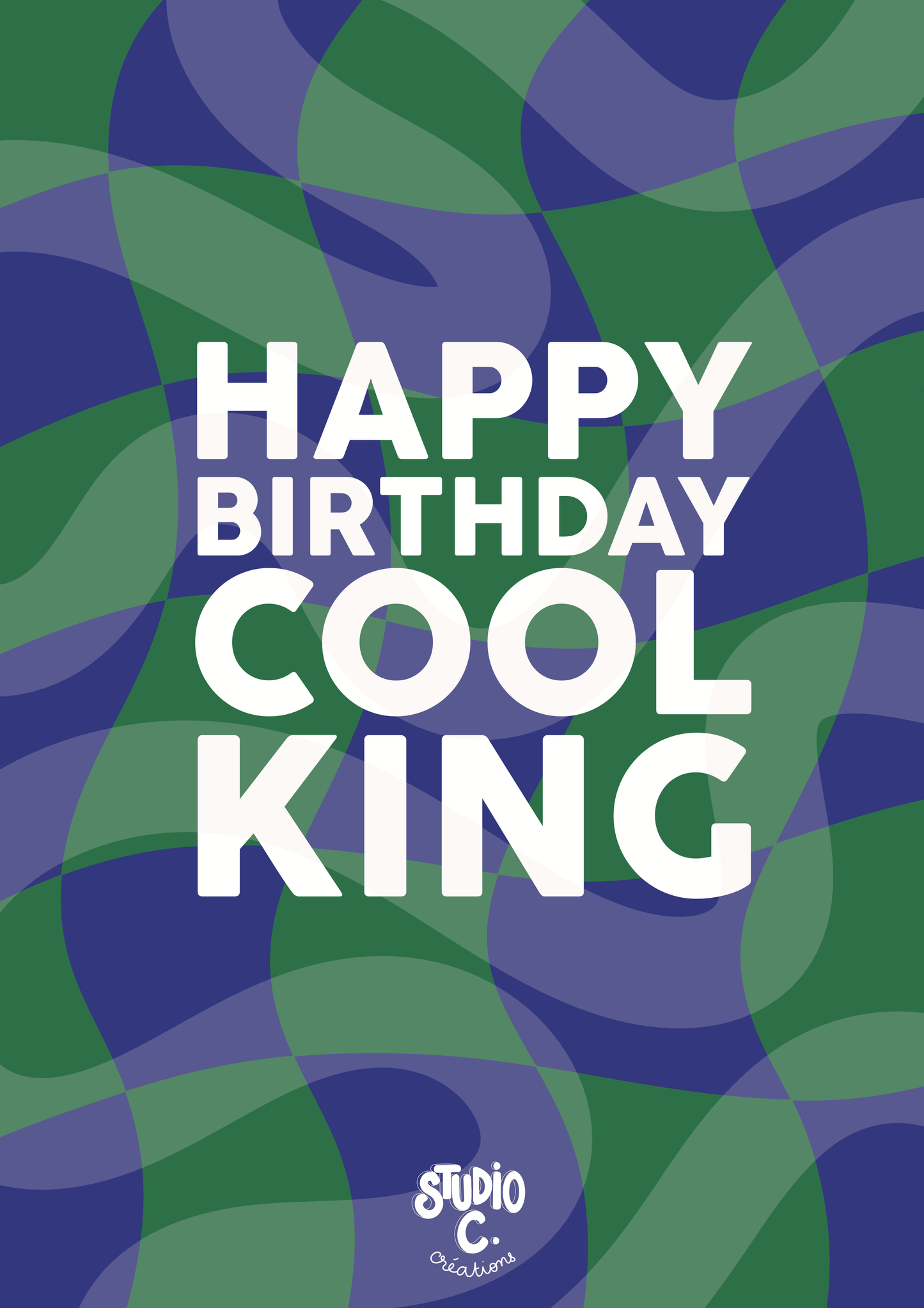 Happy Birthday Cool King - Carte postale