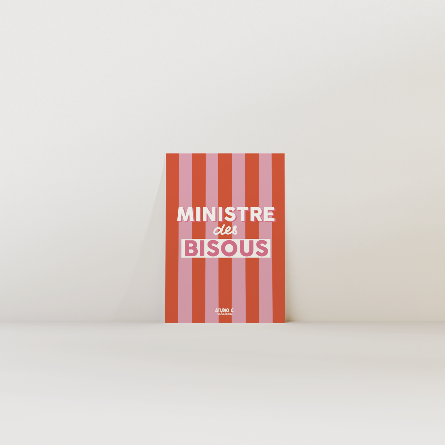 Ministre des bisous - Carte postale