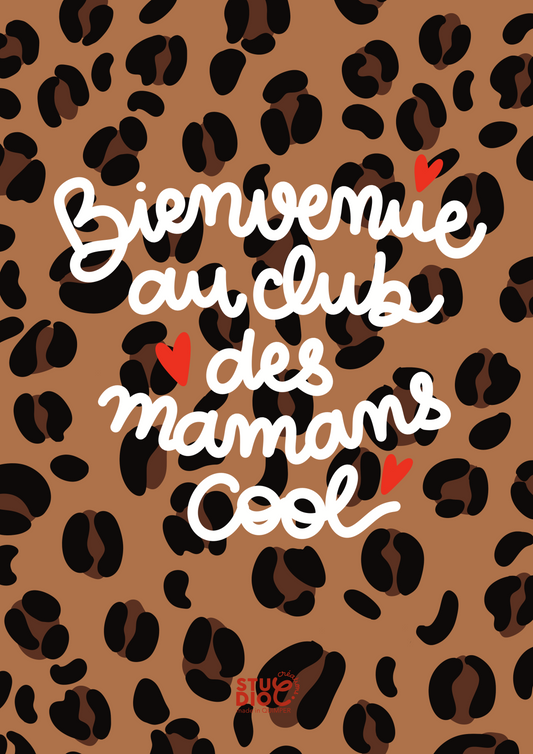 Bienvenue au club des mamans cool - Carte postale