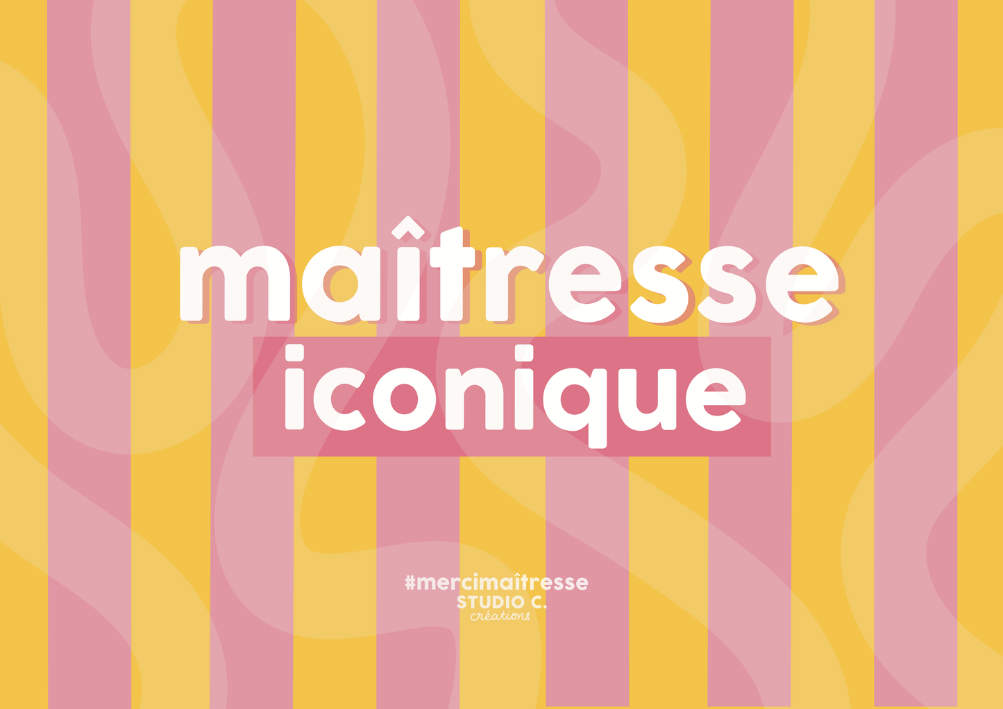 Maîtresse iconique - Carte postale