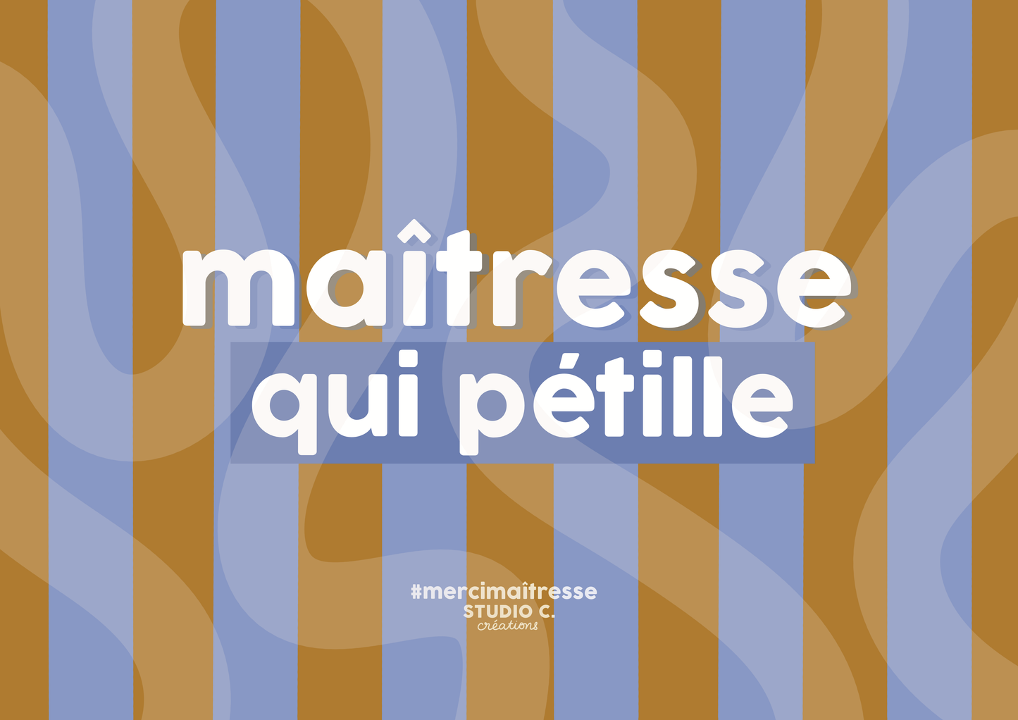 Maîtresse qui pétille - Carte postale