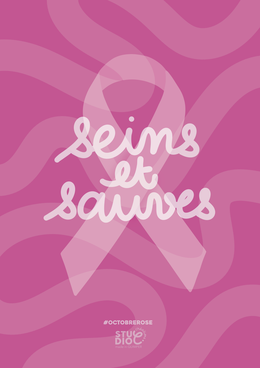 seins et sauves - carte postale