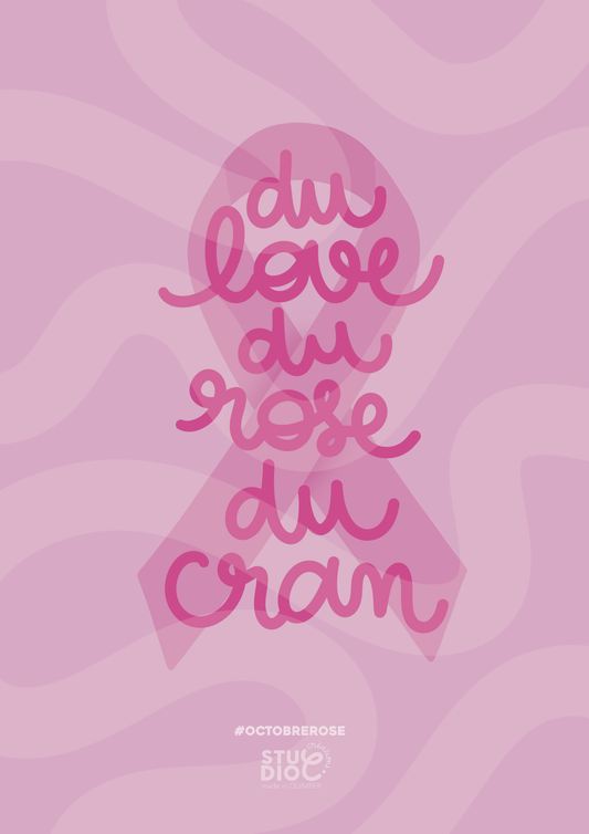 Du love, du rose, du cran - carte postale