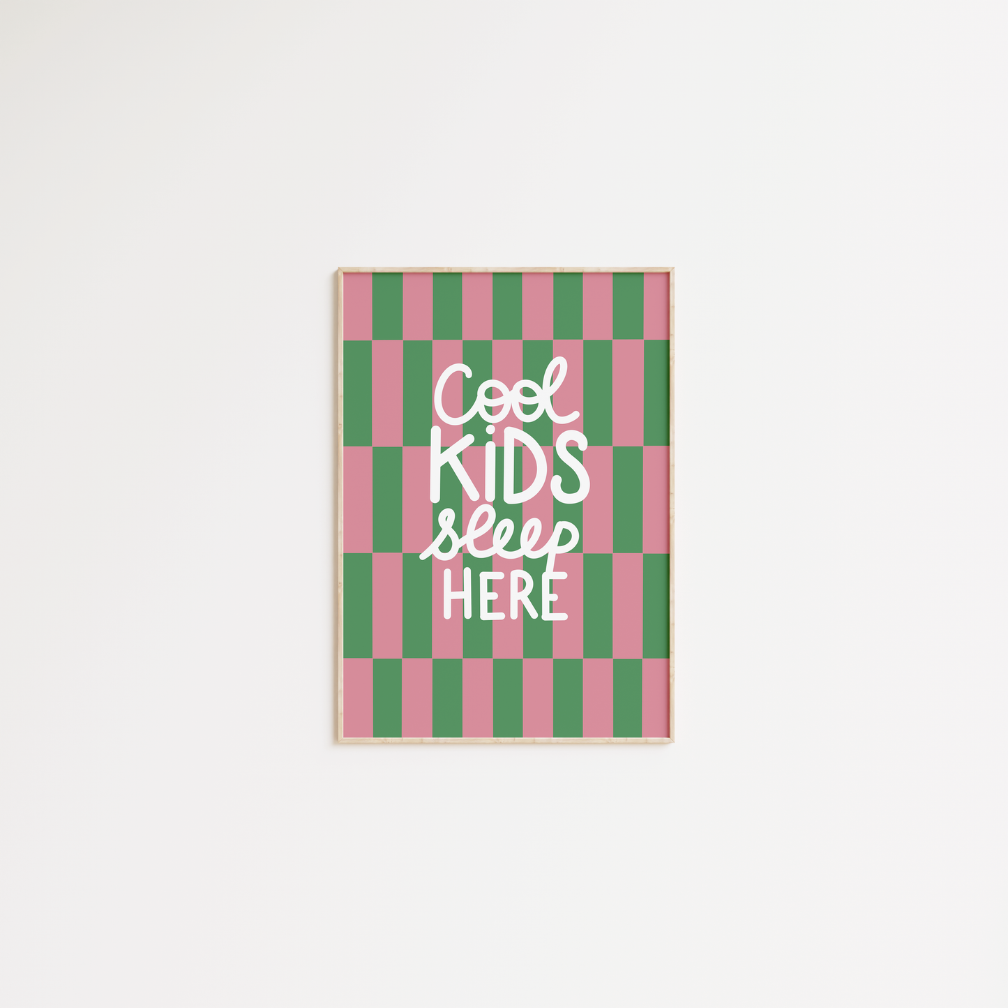 Cool kids (vert et rose)