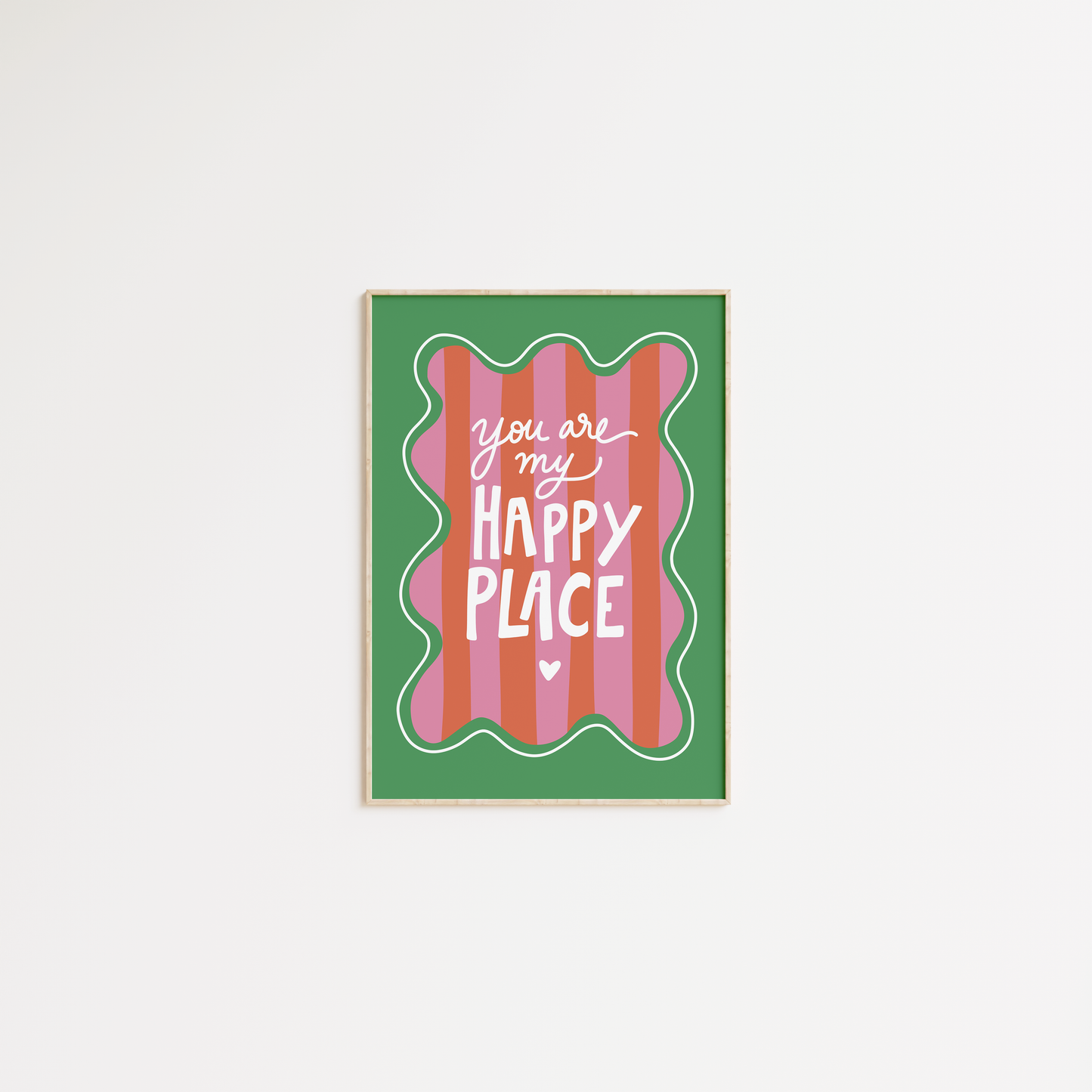 You are my happy place (cadre vert)