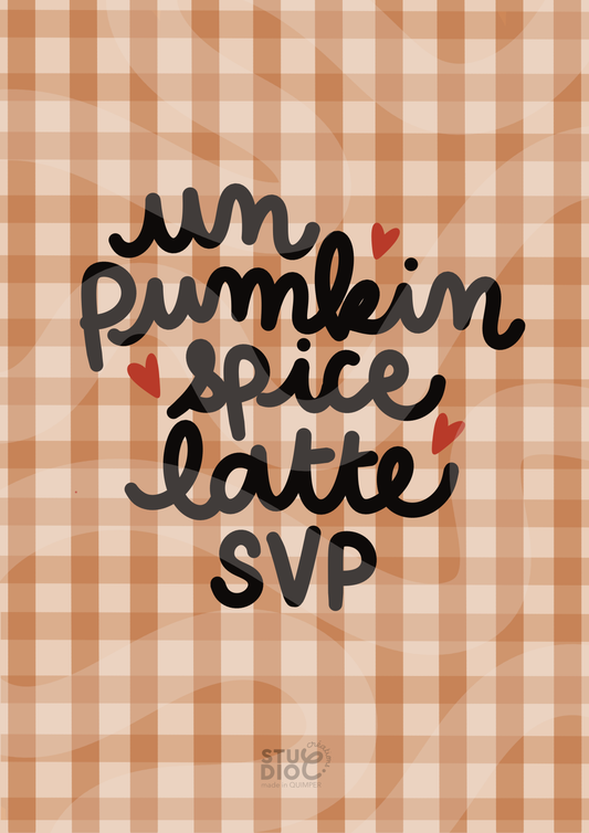 Un pumkin spice latte svp