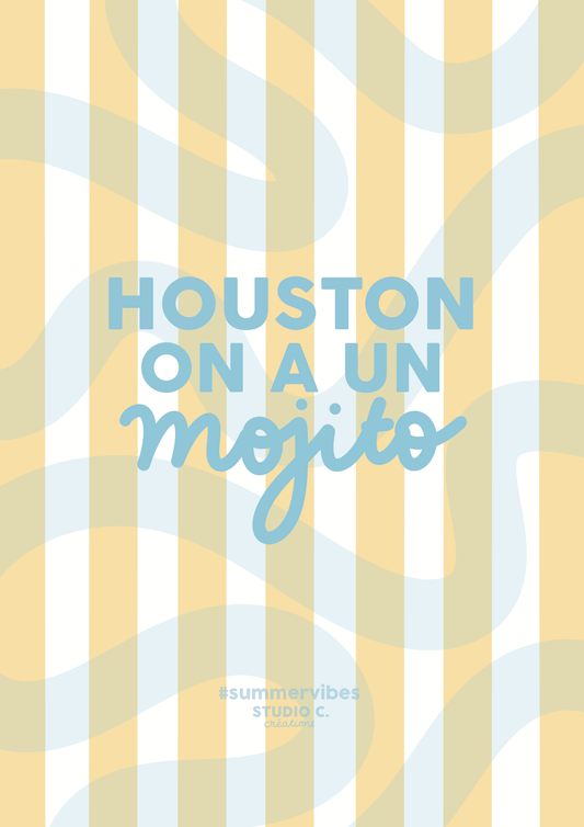 Houston on a un mojito - carte postale