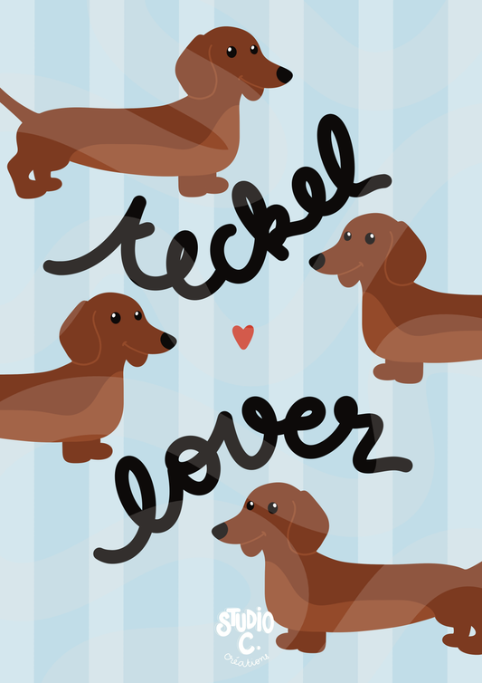 Teckel lover - Carte postale