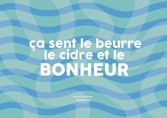 Ça sent le beurre, le cidre et le bonheur - Carte postale