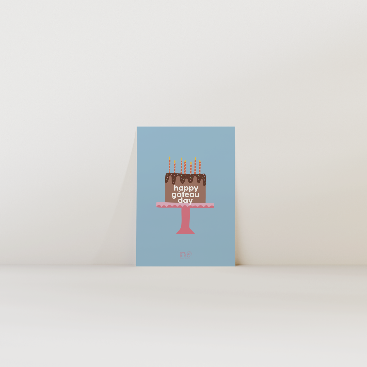 Happy  gâteau day - Carte postale