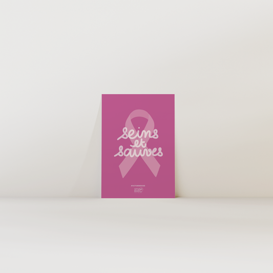 seins et sauves - carte postale