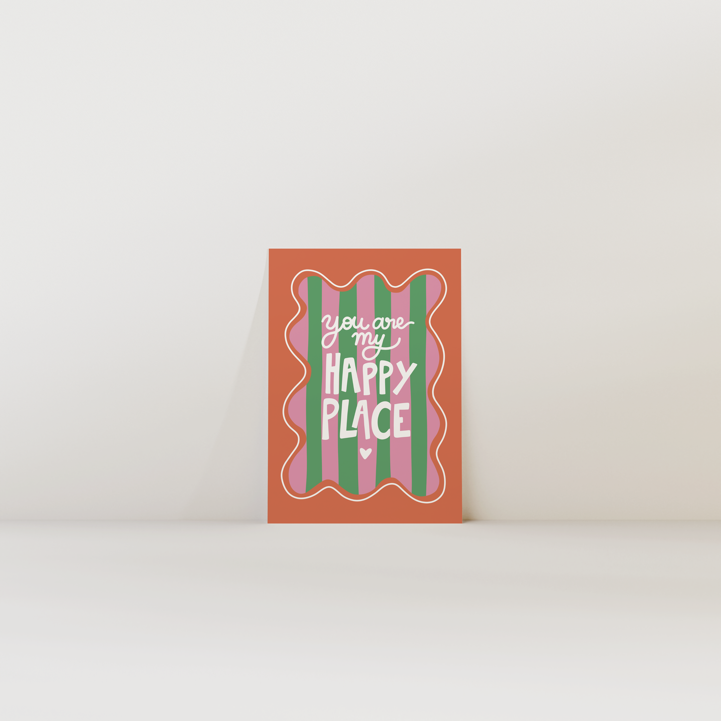 You are my happy place (orange) - Carte postale
