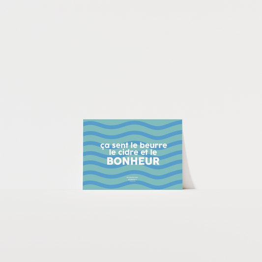 Ça sent le beurre, le cidre et le bonheur - Carte postale