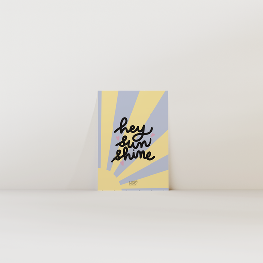 Hey sunshine - carte postale