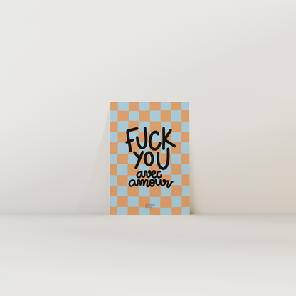 FUCK YOU avec amour - carte postale