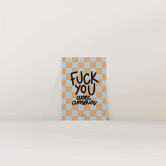 FUCK YOU avec amour - carte postale