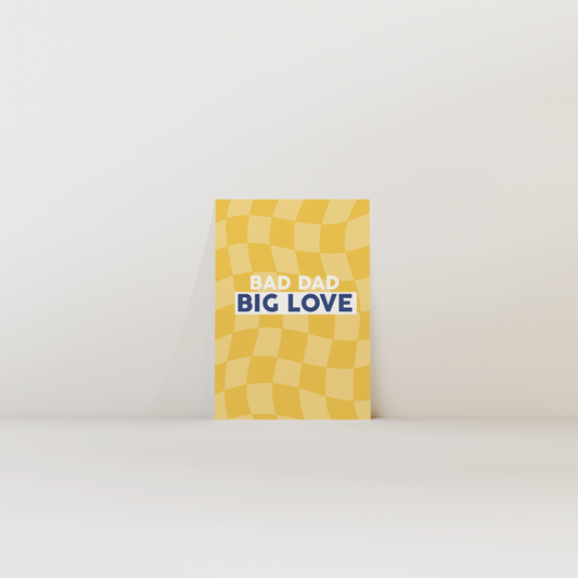 Bad dad big love - Carte postale