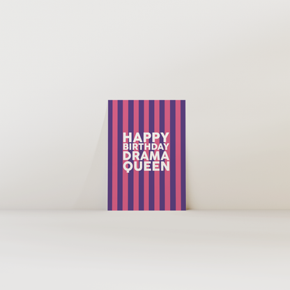 Happy Birthday Drama Queen - Carte Postale