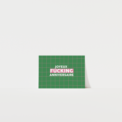 Joyeux FUCKING anniversaire - Carte postale