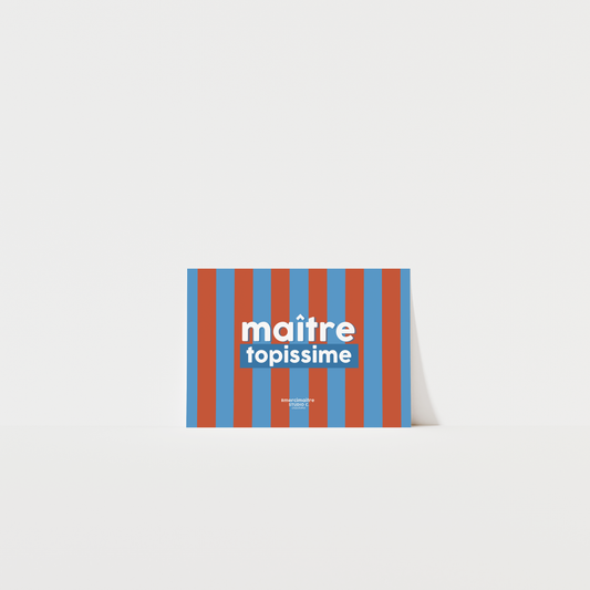 Maître topissime - Carte postale