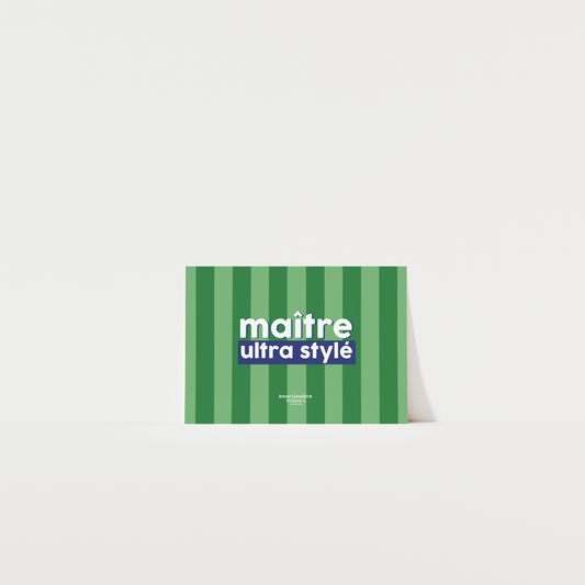Maître ultra stylé - Carte postale