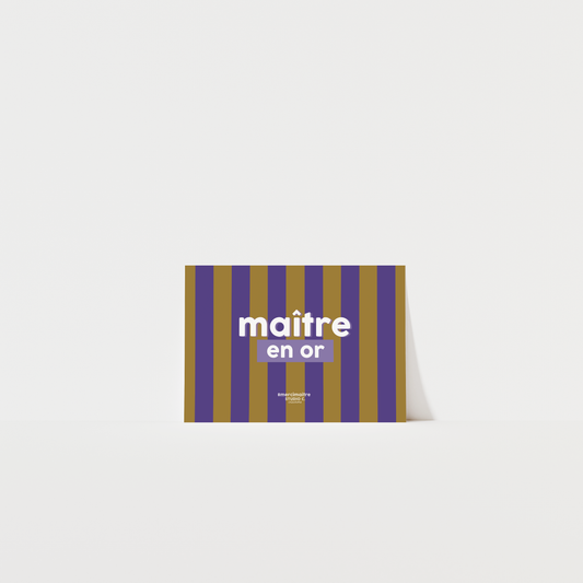 Maître en or - Carte postale