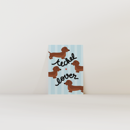 Teckel lover - Carte postale