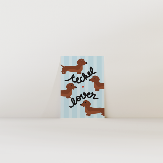 Teckel lover - Carte postale