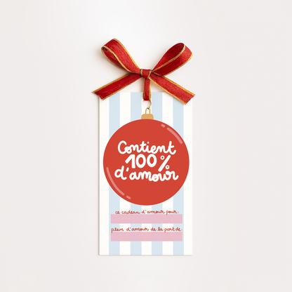 Étiquettes cadeaux de Noël