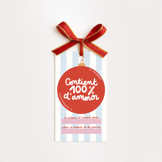 Étiquettes cadeaux de Noël