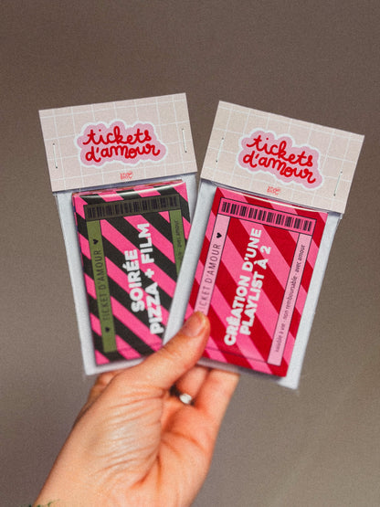 Pack de 24 tickets d'amour