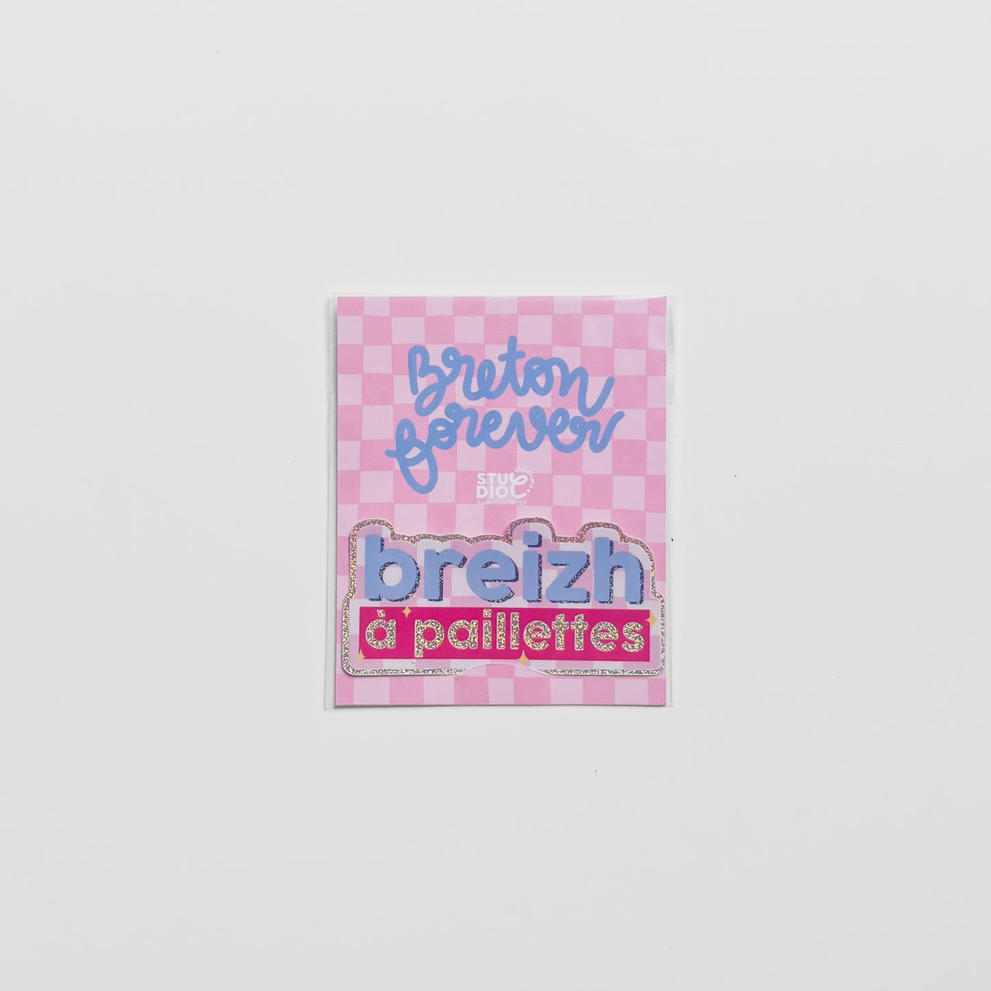 Sticker BREIZH à paillettes