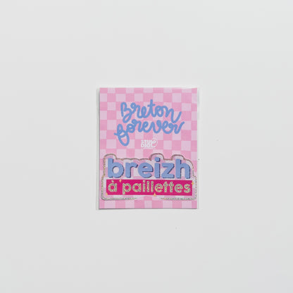 Sticker BREIZH à paillettes