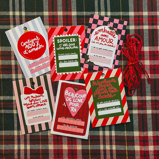 Étiquettes cadeaux de Noël