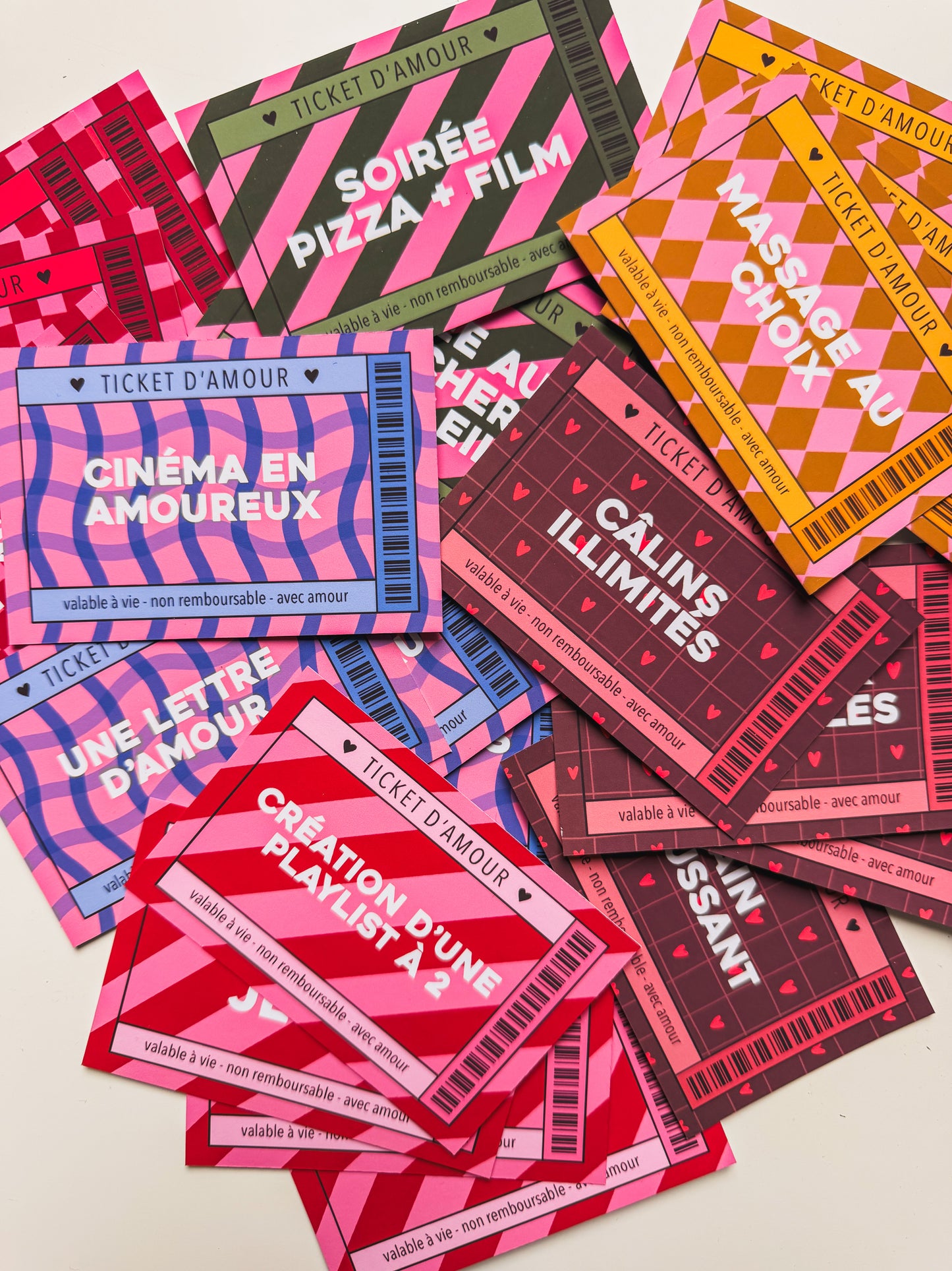 Pack de 24 tickets d'amour