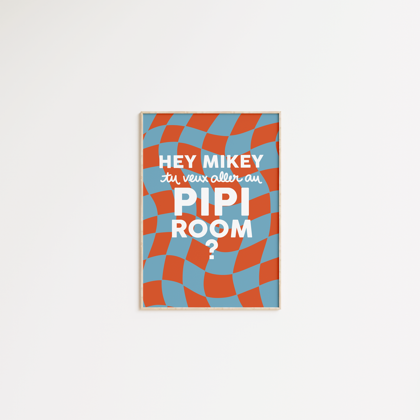 Hey Mikey, tu veux aller au pipi room ?
