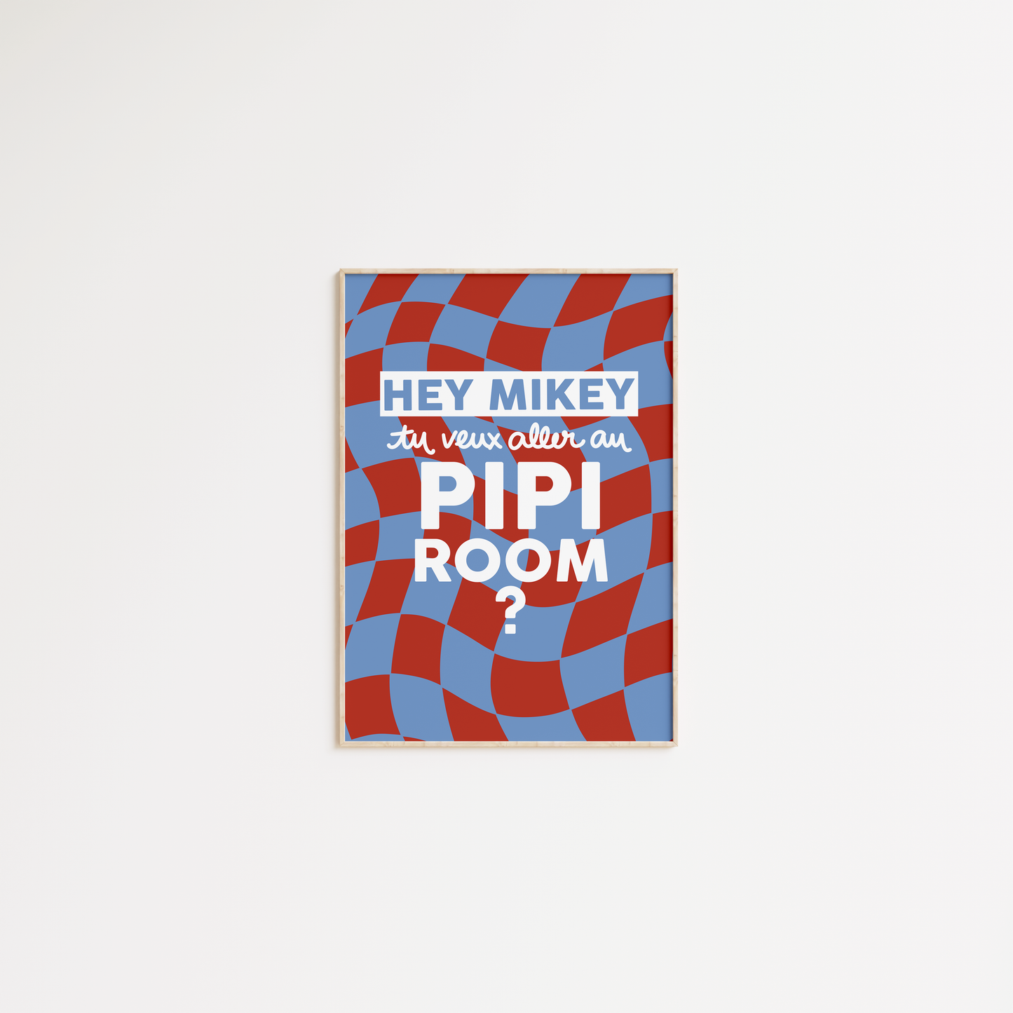 Hey Mikey, tu veux aller au pipi room ?