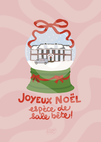 Joyeux Noël espèce de sale bête (Home Alone) - Carte postale