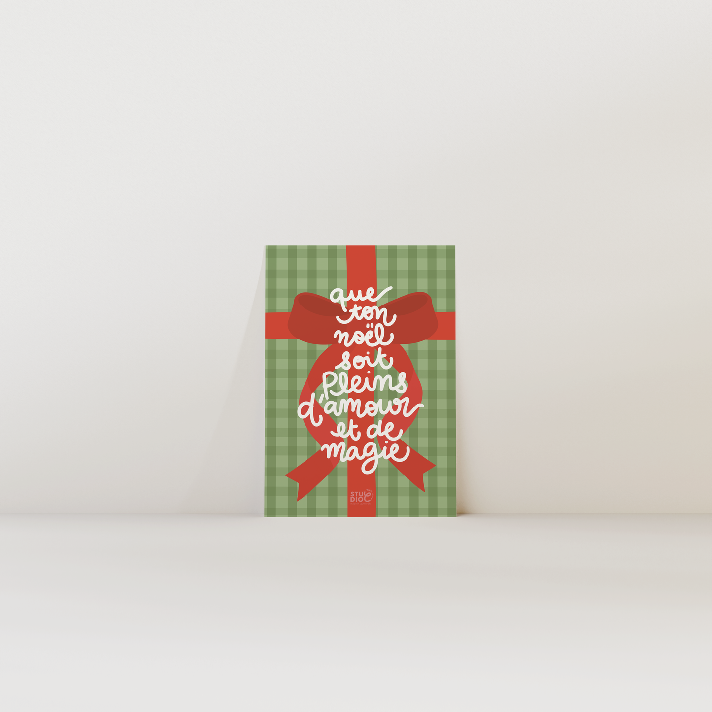 Que ton Noël soit pleins d'amour et de magie - Carte postale