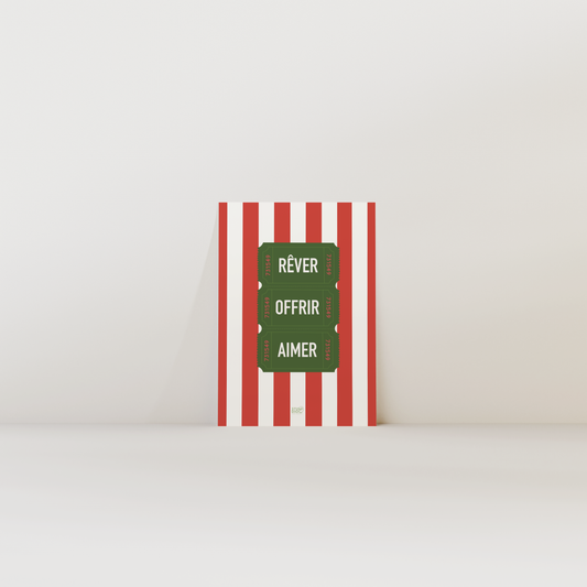 Rêver, Offrir, aimer - Carte postale