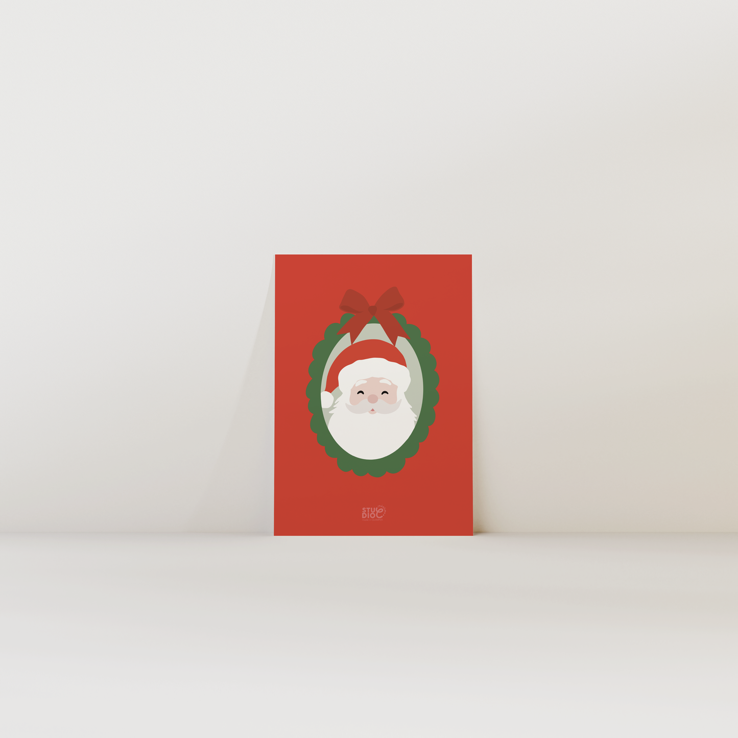 Portrait Père Noël - Carte postale