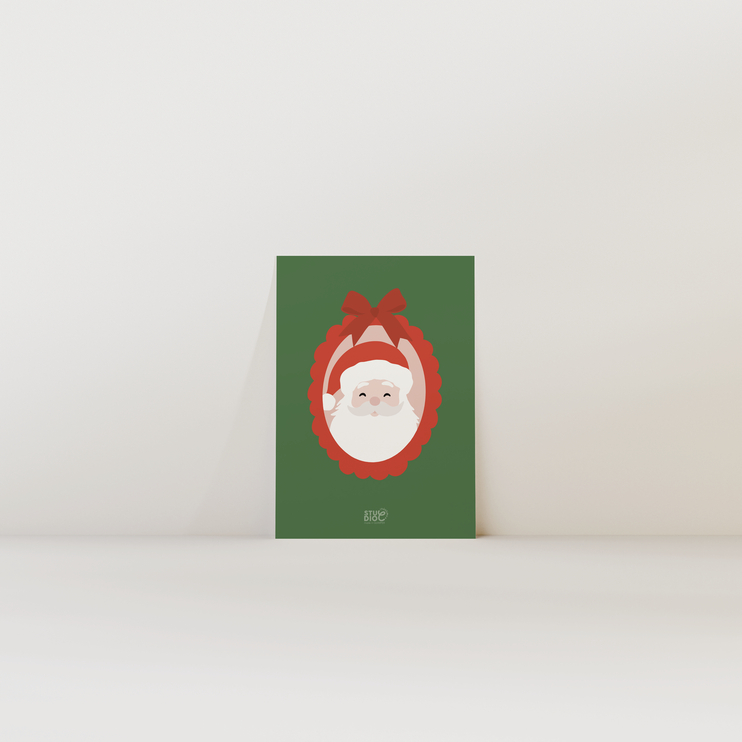 Portrait Père Noël - Carte postale