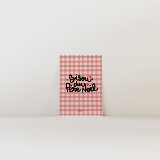 Bisou du Père Noël - Carte postale