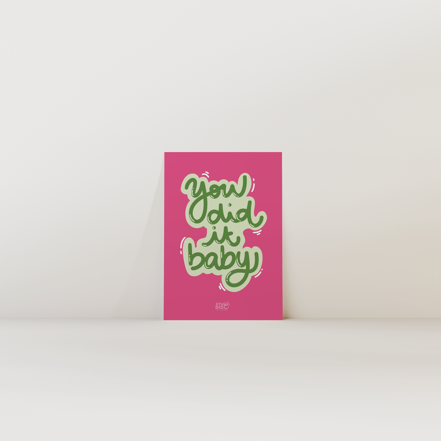 You did it baby - Carte postale