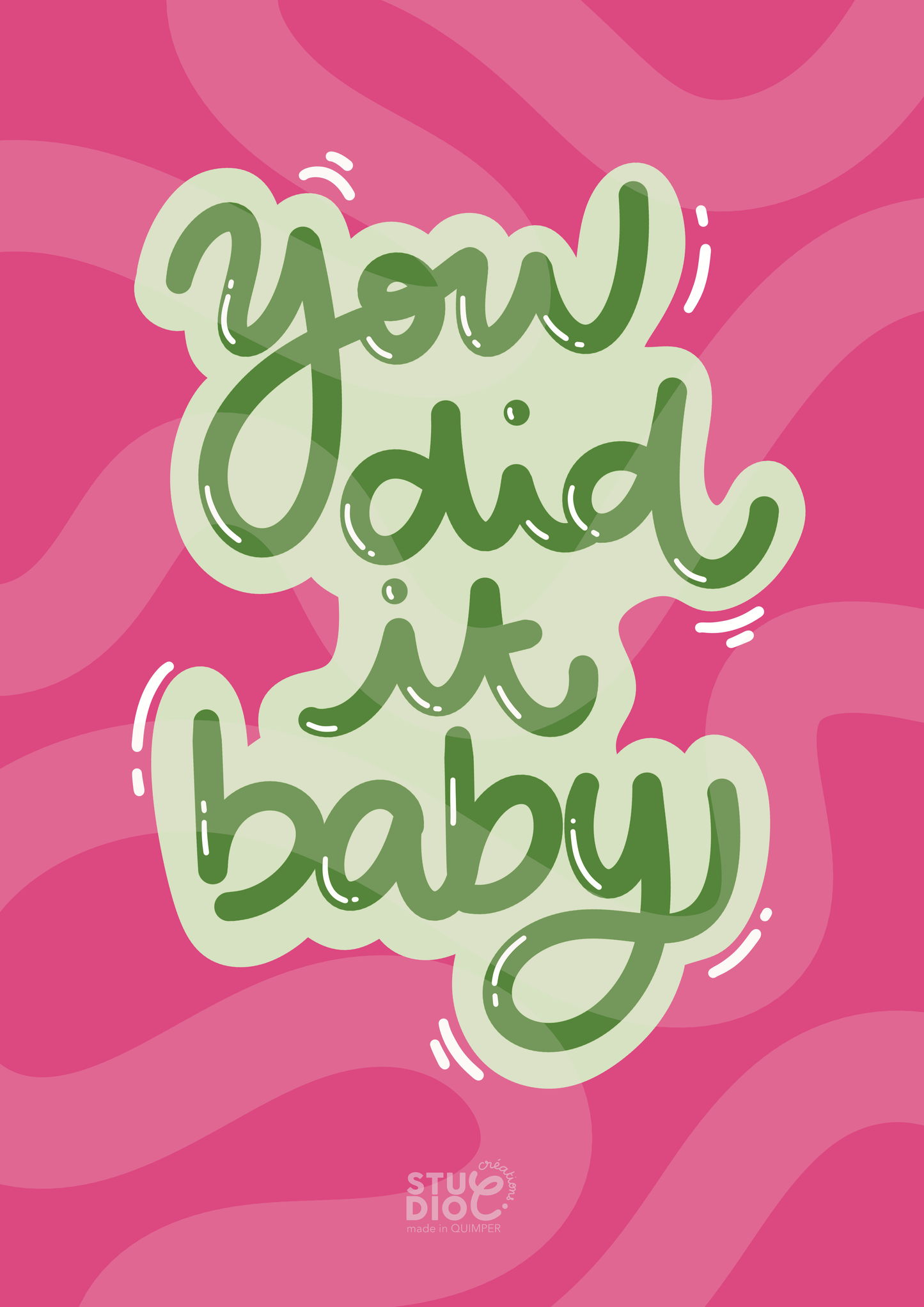 You did it baby - Carte postale