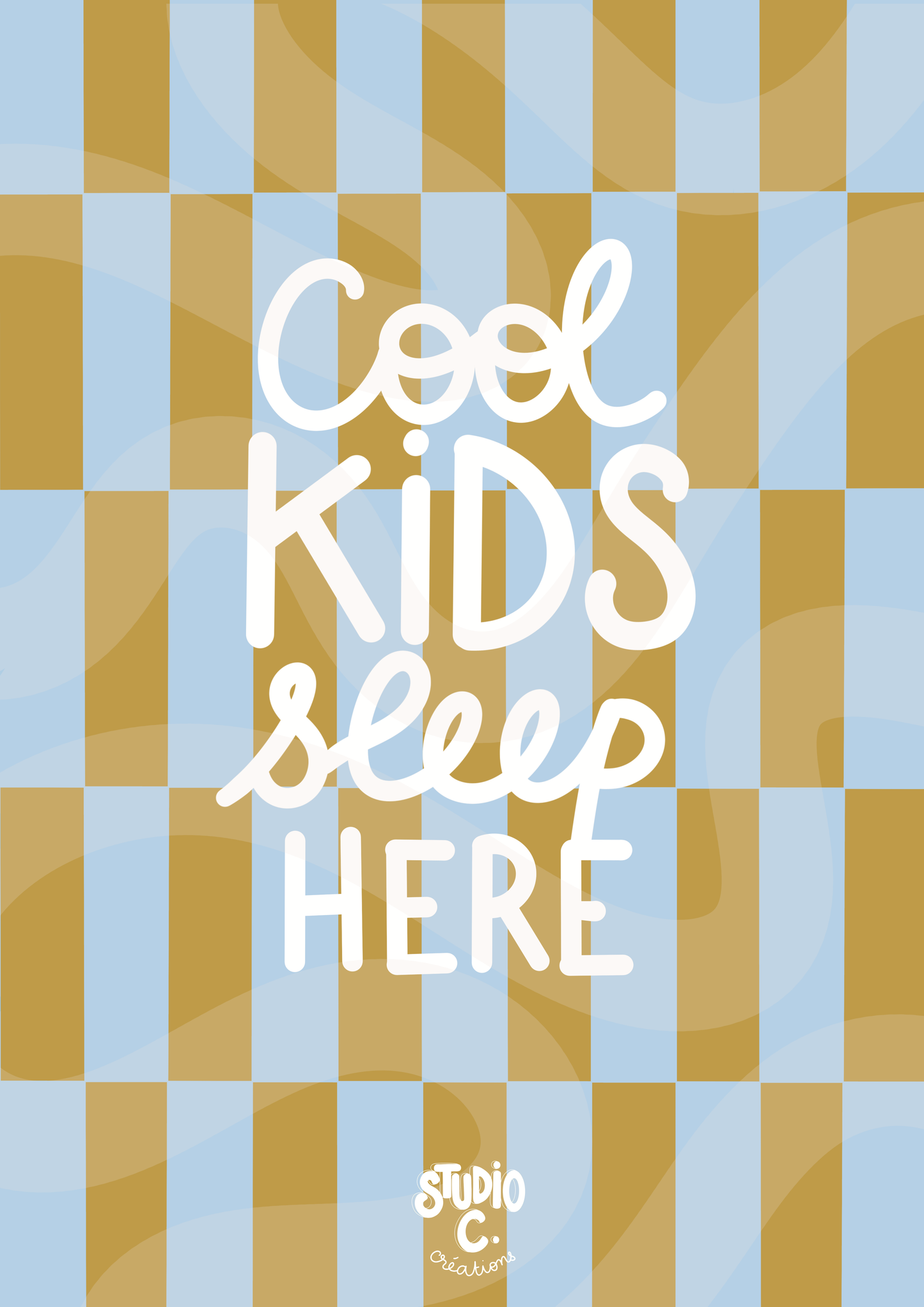 Cool kids (bleu & jaune moutarde)